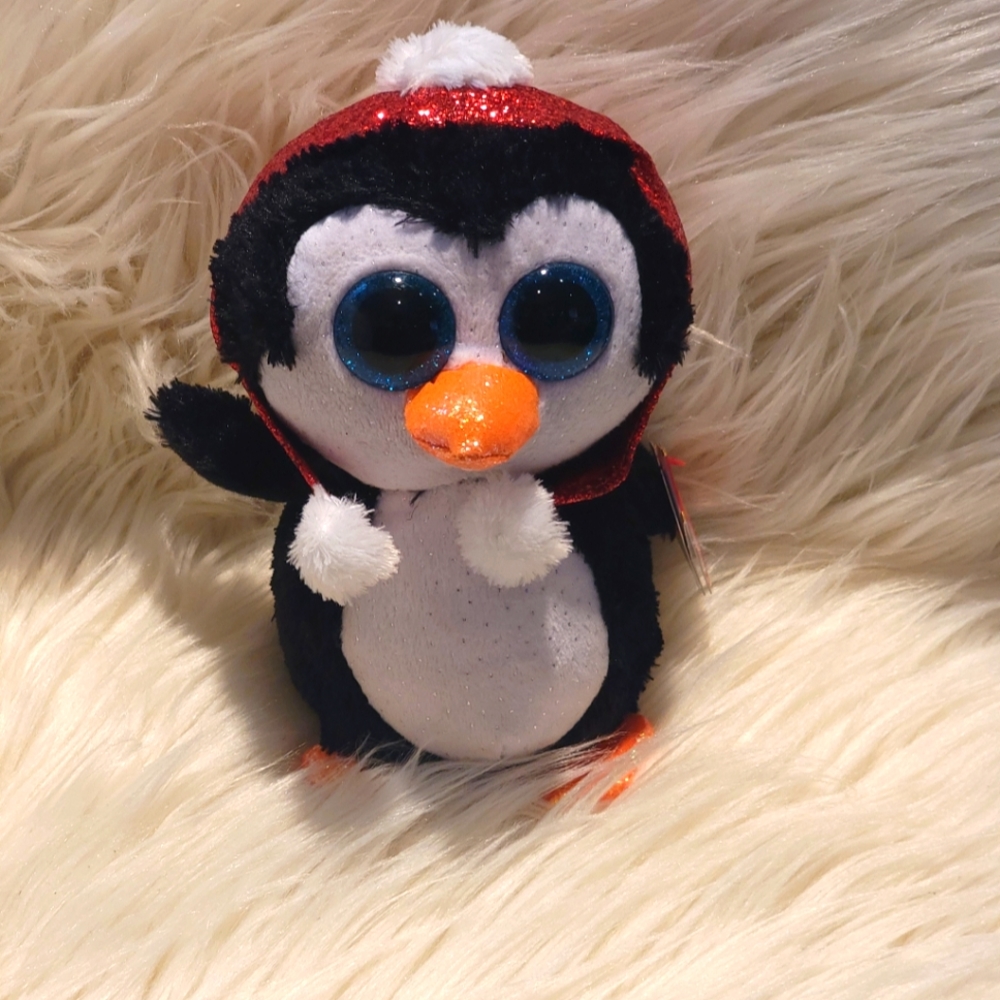 2019 TY Beanie Boos Christmas Collection Gale Sparkling Red Hat